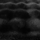 Tappeto in Pelliccia Sintetica Design 3D Bubble Nordic 180x230cm - Morbido e Soffice per Soggiorno e Camera da Letto, Nero
