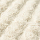 Tappeto in Pelliccia Sintetica 3D Bubble 180x230cm - Design Nordic Premium per Soggiorno e Camera da Letto - Crema
