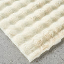 Tappeto in Pelliccia Sintetica 3D Bubble 180x230cm - Design Nordic Premium per Soggiorno e Camera da Letto - Crema