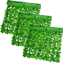Pacchetto promo! Set 3 Pannelli Siepe Artificiale 1x3m - Foglie Premium Interno/Esterno, Resistente alle Intemperie