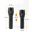 Confezione 1+1 Torcia Tattica LED con Zoom e Resistente all'Acqua - 3 Modalità di Illuminazione Professionale