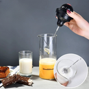 Montalatte Elettrico 450ml, con Bicchiere in Vetro Resistente al Calore, Schiuma Densa e Uniforme, Ideale per Cappuccino, Latte e Caffè