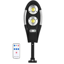 Lampada Solare 150W con 60 LED COB, Sensore di Movimento, 3 Modalità di Illuminazione, Telecomando, IP65, Autonomia fino a 12h, Illuminazione Esterna per Cortile e Giardino