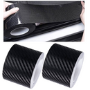 Pacchetto 1+1 Pellicola Auto Carbonio 3D Nero Opaco, 5cm x 5m, Adesivo Decorativo per Interni ed Esterni Auto, Protezione e Design Sportivo