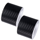 Pacchetto 1+1 Pellicola Auto Carbonio 3D Nero Opaco, 5cm x 5m, Adesivo Decorativo per Interni ed Esterni Auto, Protezione e Design Sportivo