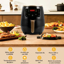 Pacchetto Convenienza Cucina – Friggitrice ad Aria 6L 2400W Senza Olio con Display Digitale + Grattugia 6 in 1 per Verdure e Frutta con Contenitore