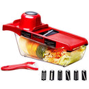 Pacchetto Convenienza Cucina – Friggitrice ad Aria 6L 2400W Senza Olio con Display Digitale + Grattugia 6 in 1 per Verdure e Frutta con Contenitore