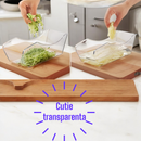 Pacchetto Convenienza Cucina – Friggitrice ad Aria 6L 2400W Senza Olio con Display Digitale + Grattugia 6 in 1 per Verdure e Frutta con Contenitore