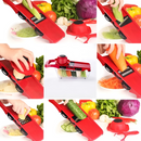 Pacchetto Convenienza Cucina – Friggitrice ad Aria 6L 2400W Senza Olio con Display Digitale + Grattugia 6 in 1 per Verdure e Frutta con Contenitore
