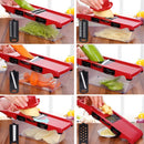 Pacchetto Convenienza Cucina – Friggitrice ad Aria 6L 2400W Senza Olio con Display Digitale + Grattugia 6 in 1 per Verdure e Frutta con Contenitore