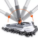 SET 2X Mop Triangolare Allungabile Multifunzione - 6 Panni, Racla, Prolunga 2.5m