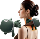 Massaggiatore Cervicale 4D Effetto Mani Reali, con Riscaldamento, USB, 3 Livelli di Massaggio, 2 Livelli di Calore, per Collo e Spalle