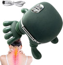 Massaggiatore Cervicale 4D Effetto Mani Reali, con Riscaldamento, USB, 3 Livelli di Massaggio, 2 Livelli di Calore, per Collo e Spalle