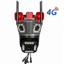 Telecamera di Sorveglianza 4G 12MP Ultra HD PTZ, Zoom 5X, Visione Notturna a Colori, Rilevamento del Movimento, Audio Bidirezionale, Sirena Integrata, Esterno/Interno
