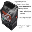 Termoventilatore Portatile Potente con Display Digitale - Riscaldamento Rapido ed Efficiente