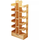 Libreria Decorativa ad Albero con 18 Ripiani, Cassetto Integrato, Design Unico 51x18x168 cm