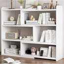 Libreria Girevole Estensibile con 6 Scomparti, 40-80 x 15 x 80 cm, Bianco