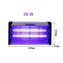 Lampada Elettrica Antinsetti 30W con 2 Tubi Neon UV – Protezione Efficace contro gli Insetti, Montaggio a Parete o Sospeso