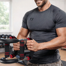 Attrezzo Multifunzione per Allenamento, Resistenza Regolabile 110-132 lbs, Estensore a U, per Bicipiti, Tricipiti, Spalle, Schiena e Cosce