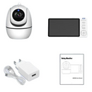 Baby Monitor Video con Telecamera PTZ, Visione Notturna, Comunicazione Bidirezionale, VOX e Allarme Temperatura