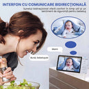Baby Monitor Video con Telecamera PTZ, Visione Notturna, Comunicazione Bidirezionale, VOX e Allarme Temperatura