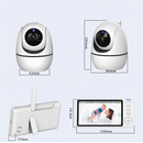 Baby Monitor Video con Telecamera PTZ, Visione Notturna, Comunicazione Bidirezionale, VOX e Allarme Temperatura