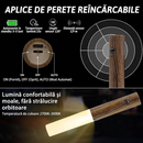 Lampada LED con Sensore di Movimento, Ricaricabile USB-C, Luce Calda 2700-3000K, Magnetica, Senza Fili – Illuminazione Intelligente per Ogni Spazio