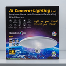 Telecamera di Sorveglianza Smart 2-in-1 con Lampada LED, WiFi 3MP 4K, Full-Color, Pan-Tilt 360° e Audio Bidirezionale