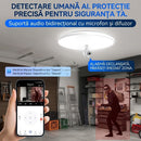 Telecamera di Sorveglianza Smart 2-in-1 con Lampada LED, WiFi 3MP 4K, Full-Color, Pan-Tilt 360° e Audio Bidirezionale