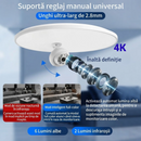 Telecamera di Sorveglianza Smart 2-in-1 con Lampada LED, WiFi 3MP 4K, Full-Color, Pan-Tilt 360° e Audio Bidirezionale