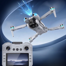 Drone Professionale X32PRO Ultra Screen 4K Ultra HD, Motore Brushless, Pieghevole, Radiocomando con Schermo Integrato da 4,3 Pollici
