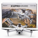 Drone Professionale X32PRO Ultra Screen 4K Ultra HD, Motore Brushless, Pieghevole, Radiocomando con Schermo Integrato da 4,3 Pollici