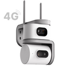 Telecamera di Sorveglianza 4G 8MP con 2 Obiettivi, Rotazione 360°, Visione Notturna, Rilevamento del Movimento, Audio Bidirezionale