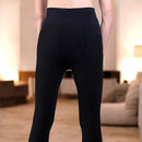 Pacchetto 1+1 Leggings Uomo Felpati a Vita Alta con Apertura Frontale - Intimo Termico per Attività Outdoor