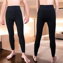 Pacchetto 1+1 Leggings Uomo Felpati a Vita Alta con Apertura Frontale - Intimo Termico per Attività Outdoor