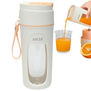 Frullatore Portatile per Smoothie e Frullati, 340ml, Display Digitale della Batteria, Ricarica USB
