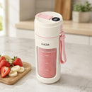 Frullatore Portatile per Smoothie e Frullati, 340ml, Display Digitale della Batteria, Ricarica USB