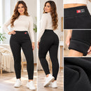 Pantaloni a Righe Imbottiti, Vestibilità Comoda e Confortevole, Taglie Forti 2XL-5XL