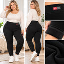 Pantaloni a Righe Imbottiti, Vestibilità Comoda e Confortevole, Taglie Forti 2XL-5XL