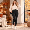Leggings Donna Foderati con Strass, Elasticizzati e Caldi – Design Elegante per la Stagione Fredda