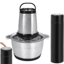Confezione Regalo: Tritatutto Elettrico Multifunzione con 4 Lame Inox + Thermos Smart LCD 500ml - Set Premium Cucina