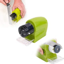 Confezione Tritatutto Elettrico Universale con 4 Lame in Inox + Affilatore Elettrico Portatile Professionale per Tutti i Tipi di Lame