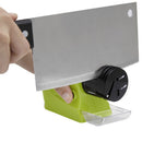 Confezione Tritatutto Elettrico Universale con 4 Lame in Inox + Affilatore Elettrico Portatile Professionale per Tutti i Tipi di Lame