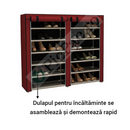 Scarpiera in Tessuto Portatile - Organizer per 36 Paia con Cerniere