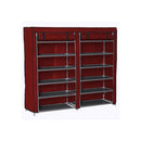 Scarpiera in Tessuto Portatile - Organizer per 36 Paia con Cerniere