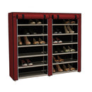 Scarpiera in Tessuto Portatile - Organizer per 36 Paia con Cerniere