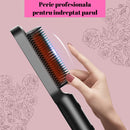 Spazzola Elettrica Professionale per Lisciare i Capelli - 2 in 1 Lisciatura e Ondulazione