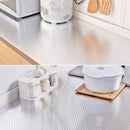 Pellicola Adesiva Argentata Cucina 60x300cm - Resistente al Calore e all'Acqua