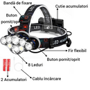 Torcia Frontale LED Professionale - 8 Modalità di Illuminazione, Resistente all'Acqua, Portata 400m