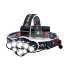 Torcia Frontale LED Professionale - 8 Modalità di Illuminazione, Resistente all'Acqua, Portata 400m
